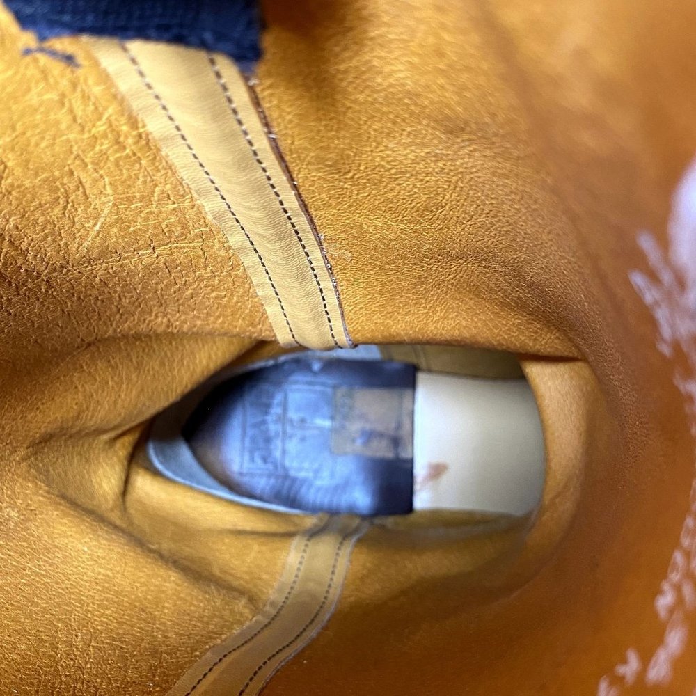 Vintage Frye Campus Knee High Boot Old Tan Leather Size 8.5 - Picture 9 of 11